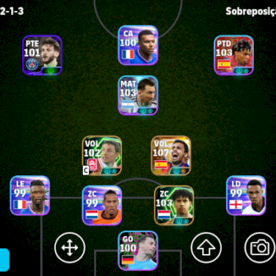 Conta Efootball Força 3124  1 Big Time 2 Icons  e 2 Showtimes Brabos
