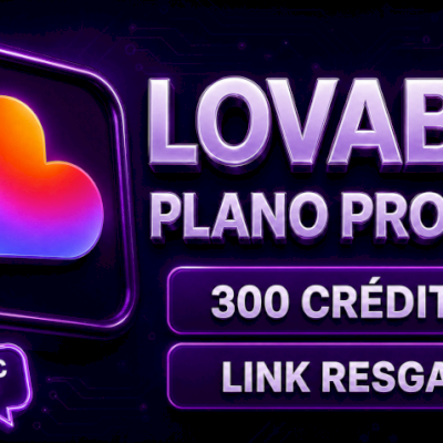 Lovable Dev - Plano Pro Lite 1 Ano / 300 Créditos