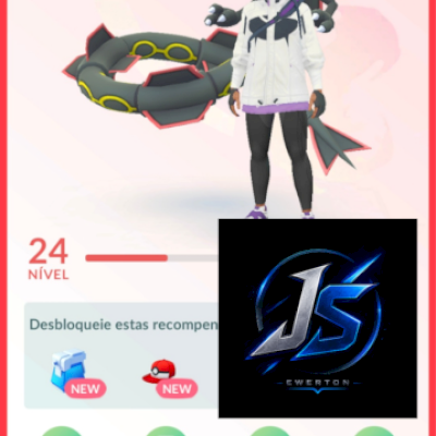 CONTA INICIAL COM RAYQUAZA SHINY ✨️