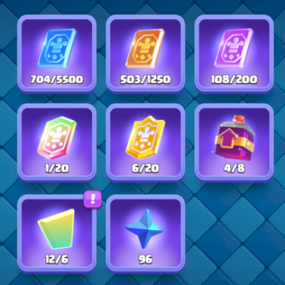 Conta lvl 53, splashyard quase max, 12 fragmentos d evolução