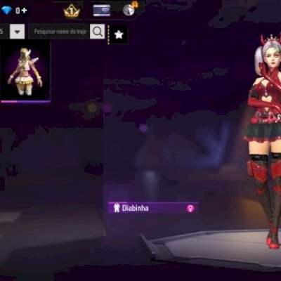 Conta ff nivel 15 com  2 skin
