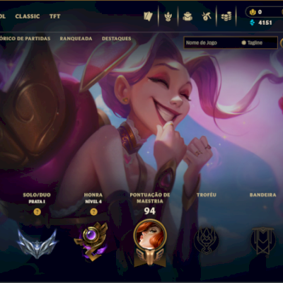 ACC FULL ACESSO LOL (PC) LVL38+ PRATA 1