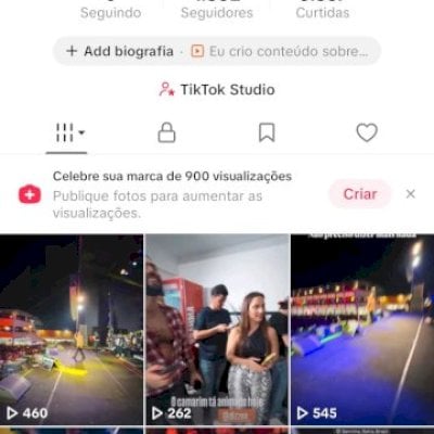 Vendo conta do tik Tok bem engajada