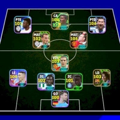 Conta Efootball! 3170 de Força Coletiva | Romário, Puyol, Rooney