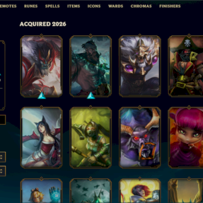 CONTA LEAGUE OF LEGENDS - Lv 756 - PEAK ELO: Esmeralda 2 - 811 SKINS.