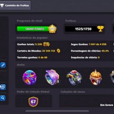 Conta 8 ball pool