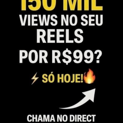 150 MIL VIEWS NO INSTAGRAM/ 150K DE VISUALIÇÕES SÓ HOJE PROMOÇÃO