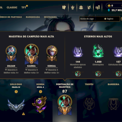 acc LOL lvl39+(Silver IV) +6skins full acesso