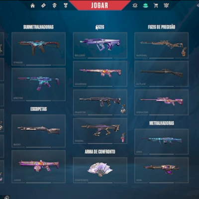 CONTA VALORANT PLAT 2 COM SKINS ILIMITADAS! E NOVAS!