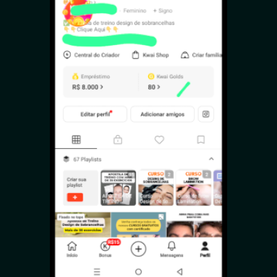 Vendo essa conta kwai 331 mil seguidores orgânico 3 milhões curtida