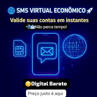📩📲🌐 SMS Virtual Econômico: Valide Contas em Instantes com a Digital Barato 🚀