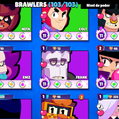 🔥Conta brawl stars com 50 brawlers LV11 e todos os buffies 🔥