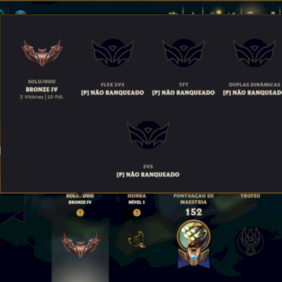 Bronze 4 com 75 Champs e 79 Skins