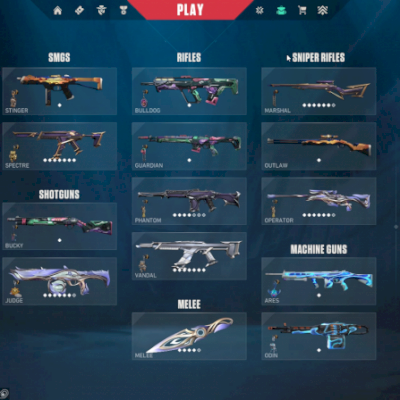 conta de valorando com skin