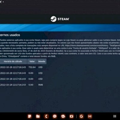 Vendo conta Steam com mais de 700 dólares em jogos por 400 aceito negociações