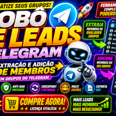 ROBÔ TELEGRAM PRO | EXTRAIA E ADICIONE MEMBROS AUTOMATICAMENTE EM GRUPOS