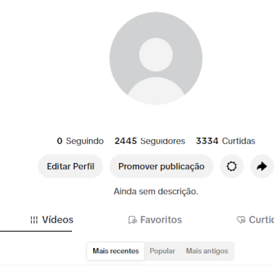 CONTA TIK TOK 2,4K SEG E 752 CURT (SHOP DAQ A 30 DIAS) (CONTAS TIK TOK)
