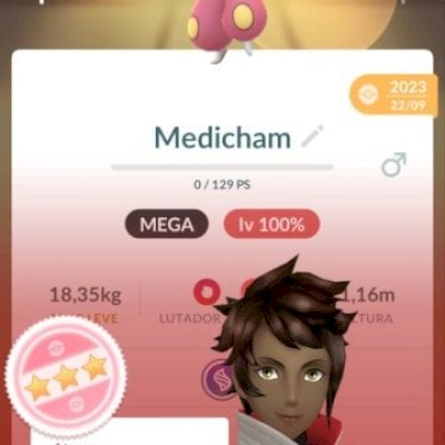 Conta nivel 51 bem equipada com vários pokémons