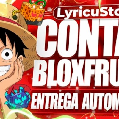CONTA BLOX FRUITS, Frutas Perm: Dragon, Kitsune, Dough, Gravity, Lightning etc..