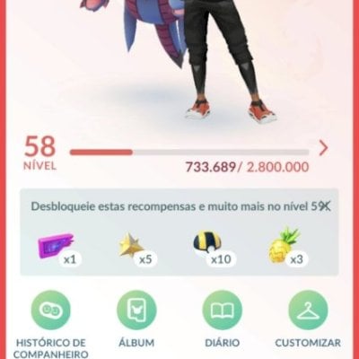 Conta Pokemon Go Red Muito toop