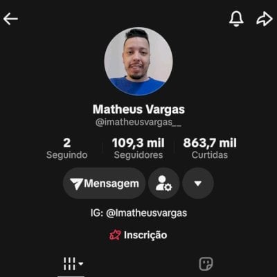 Venda de conta monetizada no TikTok