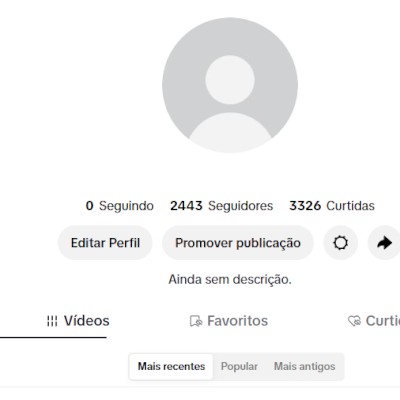 CONTA TIK TOK 2,4K SEG E 3,3K DE CURT (SHOP ATIVO) (VITRINE DAQUI A 30 DIAS)