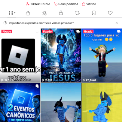 Conta tiktok engajada