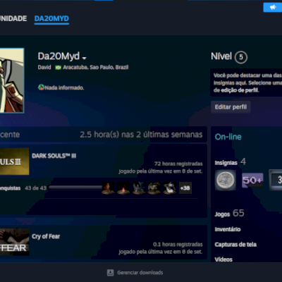 CONTA STEAM COM DARK SOULS 2 E 3, TODOS OS THE WITCHER, TODOS OS BIOSHOCK E MAIS