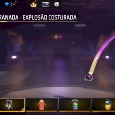 Conta de free fire com 149 peitorais, barbinha, calça down, jazz antiga, azul ar