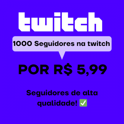 🚀(PROMOÇÃO DE NATAL) 1000 SEGUIDORES NA TWITCH! 🚀