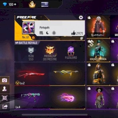 Conta Gemada Free Fire