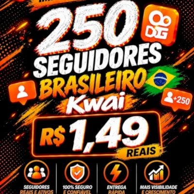 🔥 250 Seguidores Kwai | R$ 1,49 | Cresça Seu Perfil Rápido | Sem Queda 🚀