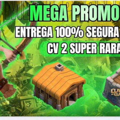 [ CLASH OF CLANS.] CV 2 COM CASTELO DE CLÃ SUPER RARAS] ENTREGA SEGURA]