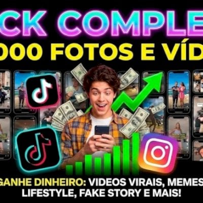 📸 MEGA PACK +20.000 FOTOS E VÍDEOS: O Maior Acervo do Brasil | TikTok/Reels 🚀