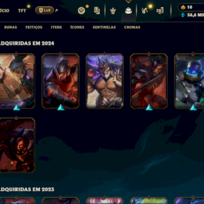 Conta de lol level 434 169 skins Full acess