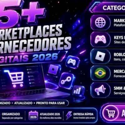 75+ Fornecedores Digitais 2026 | Roblox, Keys, Contas e SMM