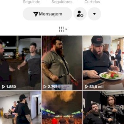 Vendo conta do tik Tok bem engajada