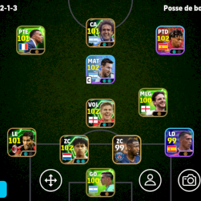 Conta Efootball Força 3110 4 Icons e 2 Showtimes Brabos