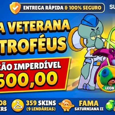 CONTA TOP GLOBAL BS | 106 BRAWLERS (MUITOS LVL 11) | 63.113 TROFÉUS | VETERANA 2