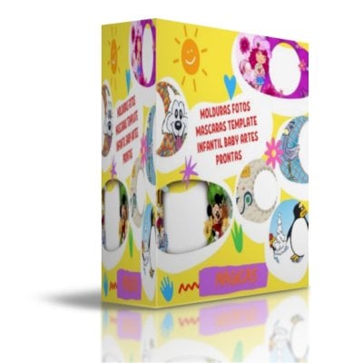 Molduras Fotos Mascaras Template Infantil Baby Artes Prontas + Blinde