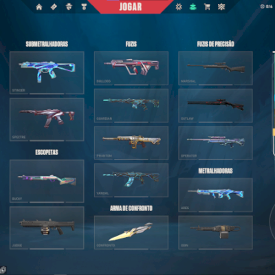 Conta Valorant ascendente, com skin q não volta, Level 304 14 skins +1200 gastos