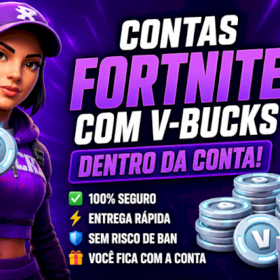 CONTAS FORTNITE COM 1.000 A 14.000 V-BUCKS DENTRO DA CONTA – ENTREGA RÁPIDA