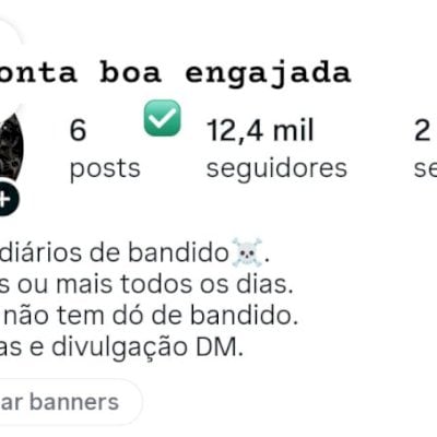 Conta insta 12k seguidores (orgânico)