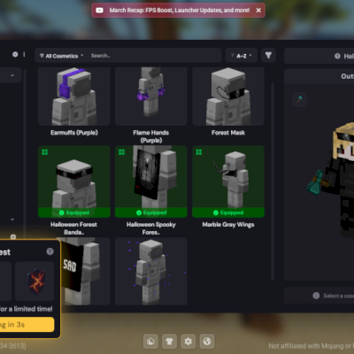 conta minecraft