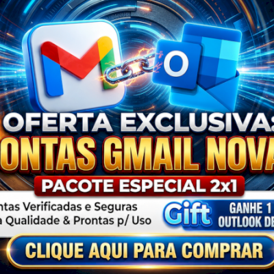 CONTAS GMAIL NOVAS + Conta OUTLOOK de brinde