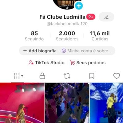 Vendo conta do tik Tok bem engajada