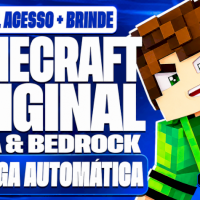 MINECRAFT JAVA+BEDROCK ORIGINAL(FULL ACESSO PERMANENTE)ENTREGA AUTOMATICA+BRINDE