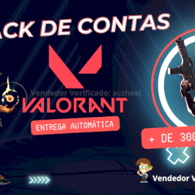 Pack Valorant Com 3 Mil e 500+ Contas Com Login e Senha 2026