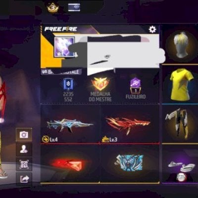 conta free fire com angelical