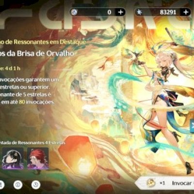 ⚡ CONTA WUTHERING WAVES COM 83K DE GEMAS + GIROS DOURADOS E AZUIS
